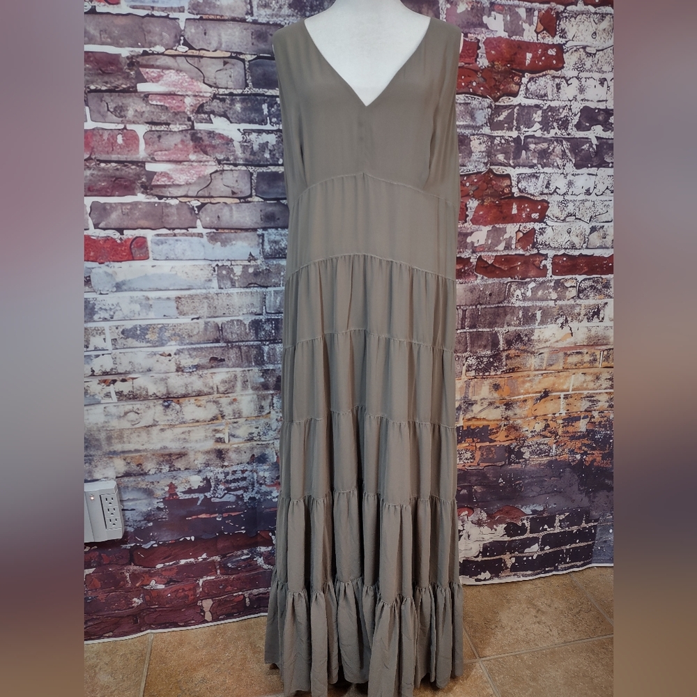 G.I.L.I. Chiffon Tiered Maxi Dress